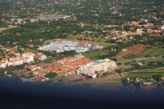 Anflug auf Asuncion.