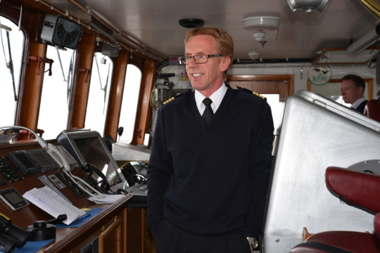 Hurtigruten-Kapitän Kapitän Eivind Lande.