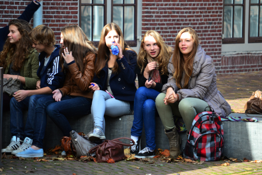 Verschnaufpause im Museumsviertel.