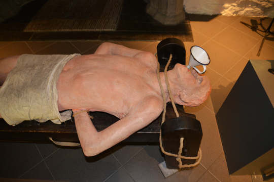 Folterkammer auf Burg Gravensteen.