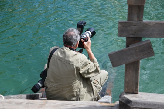 Keine Chance für Paparazzi - der Star aus "Un passo cal cielo" ist heute nicht da.