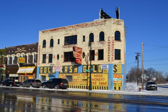 Bankrotter Pfandleiher in Detroit.