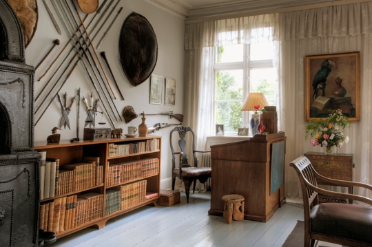 Karen Blixens Arbeitszimmer.