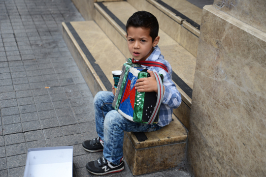 Syrischer Flüchtlingsjunge.